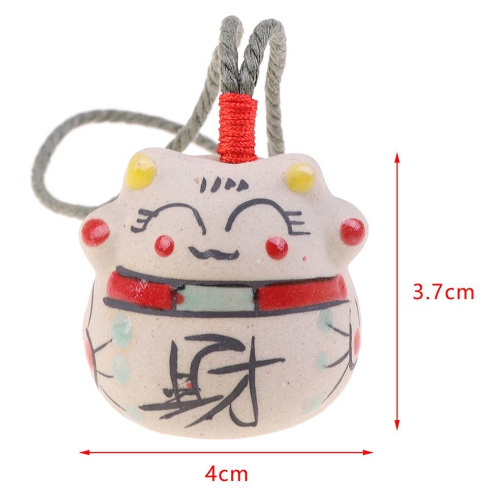 Character Lucky Cat Japanese Style Wind Chime Bag Pendent Hanging Decorations Bell Key Chain