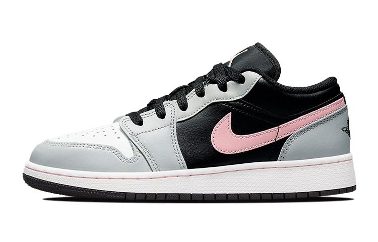 Jordan 1 Низкие 'Черный Серый Розовый' GS 553560-062