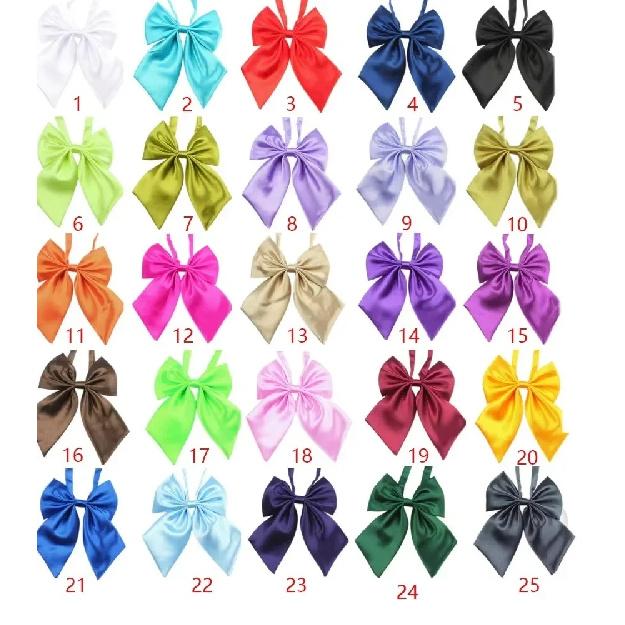 Pet Bowties 30/50/100PCS Dog Tie Collars Bulk Adjustable Dog Bow Ties Solid Color Cat Neckties Pet Supplies For Dogs and Cats