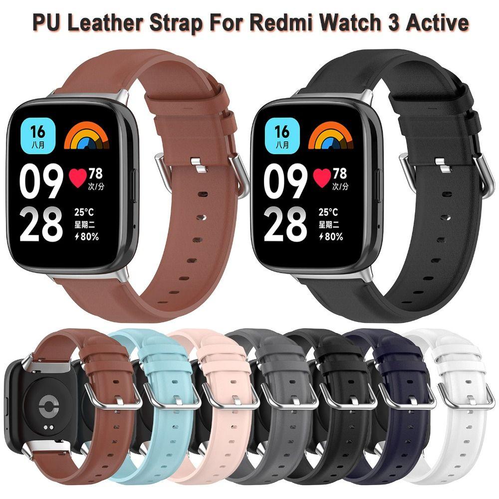 Сменный кожаный ремешок для часов, браслет, ремешок для часов для Redmi Watch 3 Active Smart Watch
