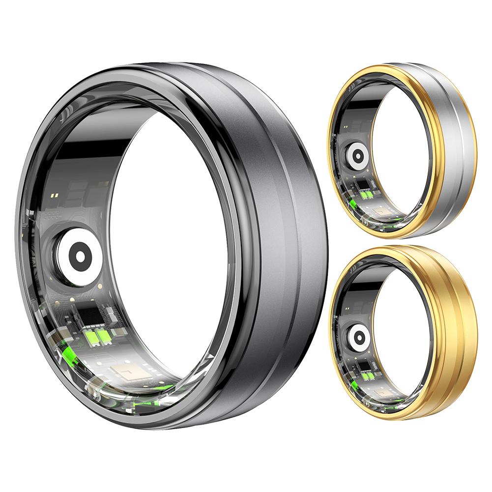 Умное кольцо с поддержкой Bluetooth, кольцо для здоровья, мониторинг сердечного ритма, кислорода в крови, сна. Время работы от батареи 5-7 дней. Для женщин и мужчин.