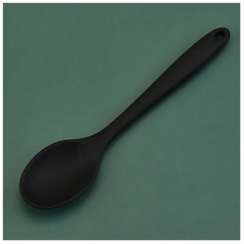 Colorful Silicone Spoon Heat Resistant Non-stick Rice Spoons Kitchenware Tableware Learning Spoon Cooking Kitchen Tool Tableware