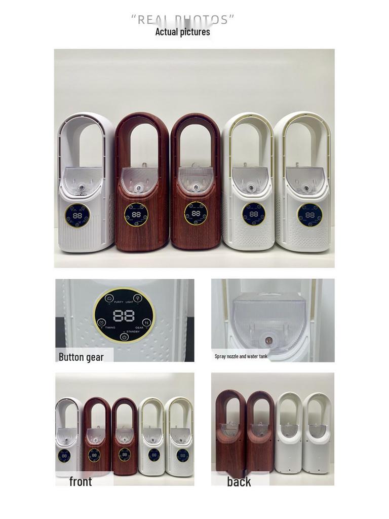 Leafless Mini Desktop USB Air Cooler & Humidifier Fan