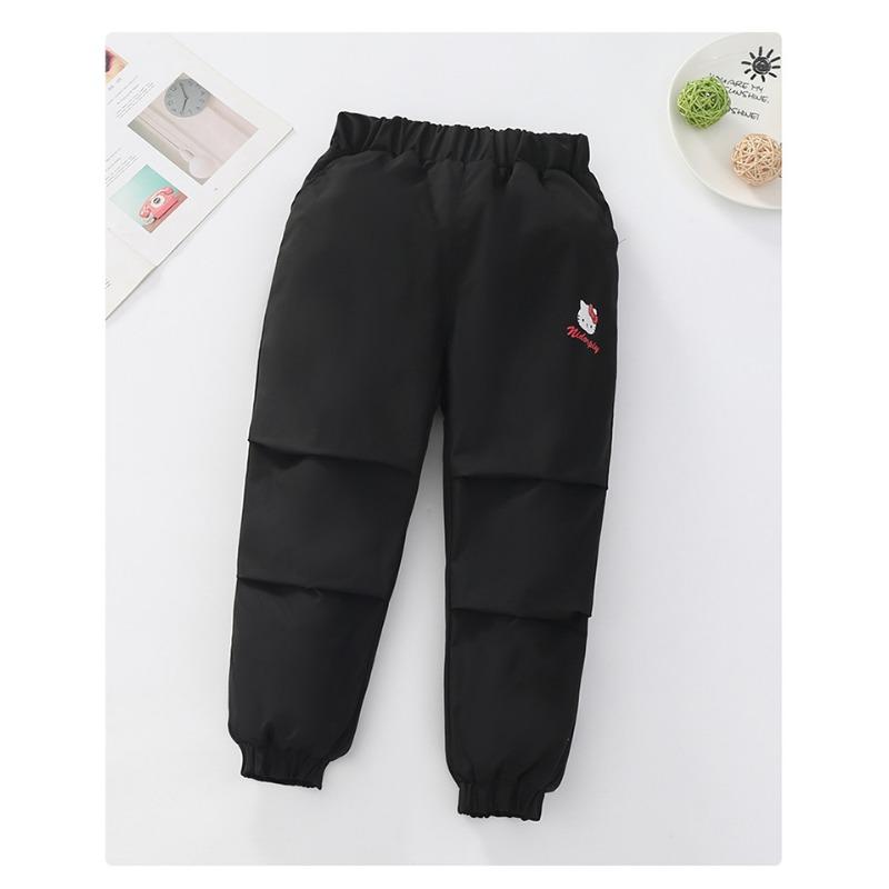 Girls Windproof Warm Fleece Lined Softshell Thickened Casual Winter Sports Pants