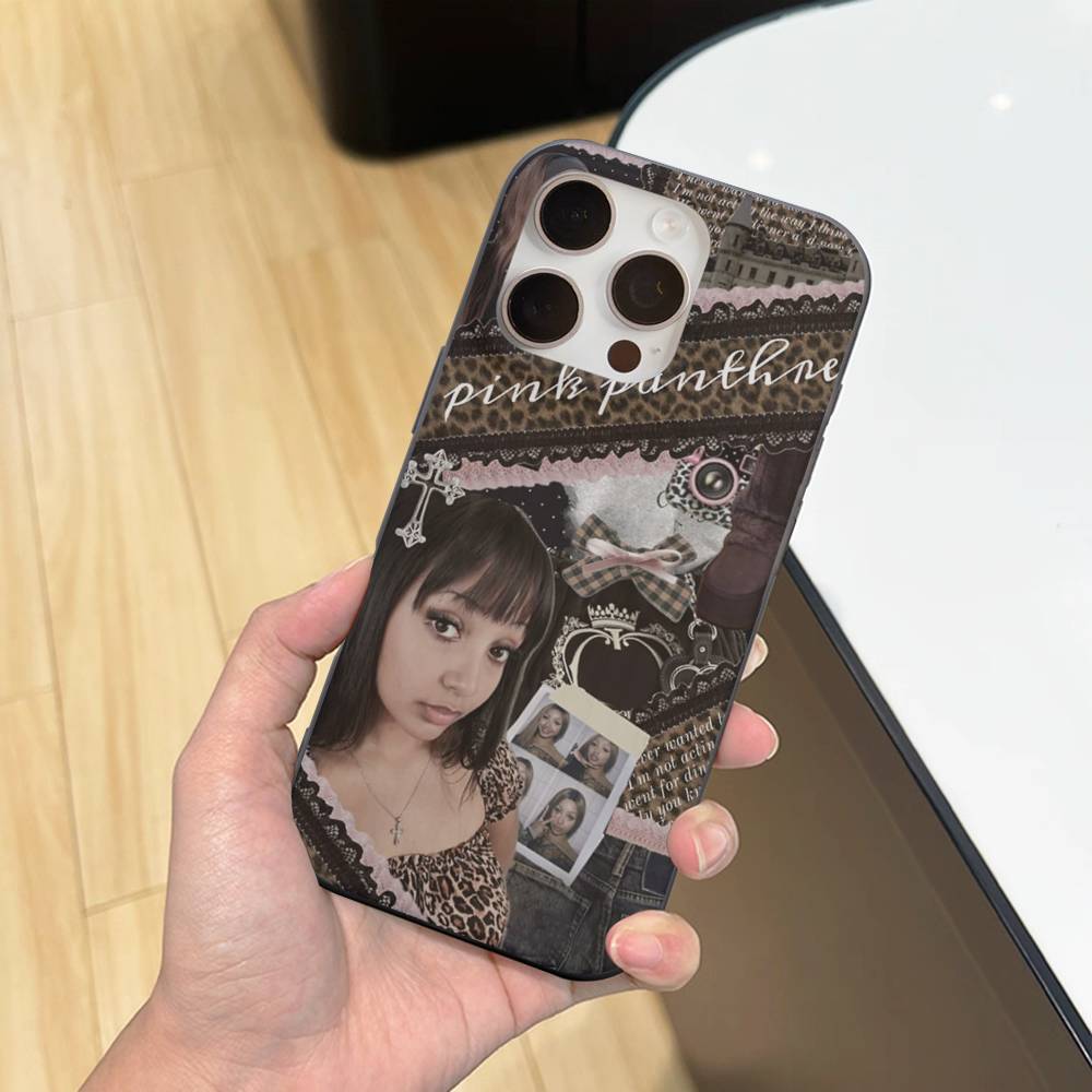 Singer P-Pinkpantheress Phone Case For IPhone 11 12 13 14 15 16 17 Pro Max PLUS Pro Wave Corrugated Silicone Case
