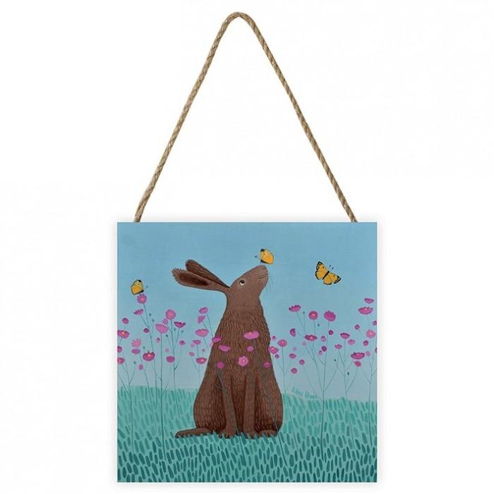 Ailsa Black Butterfly Bartering Wood Print