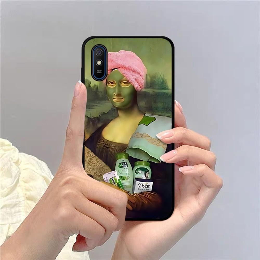 Чехол для телефона 'Мона Лиза' для Redmi 5 6 7 8 9 10 Plus Pro 6 7 8 9 A GO K20 K30 K40 Pro Plus F3 Fundas