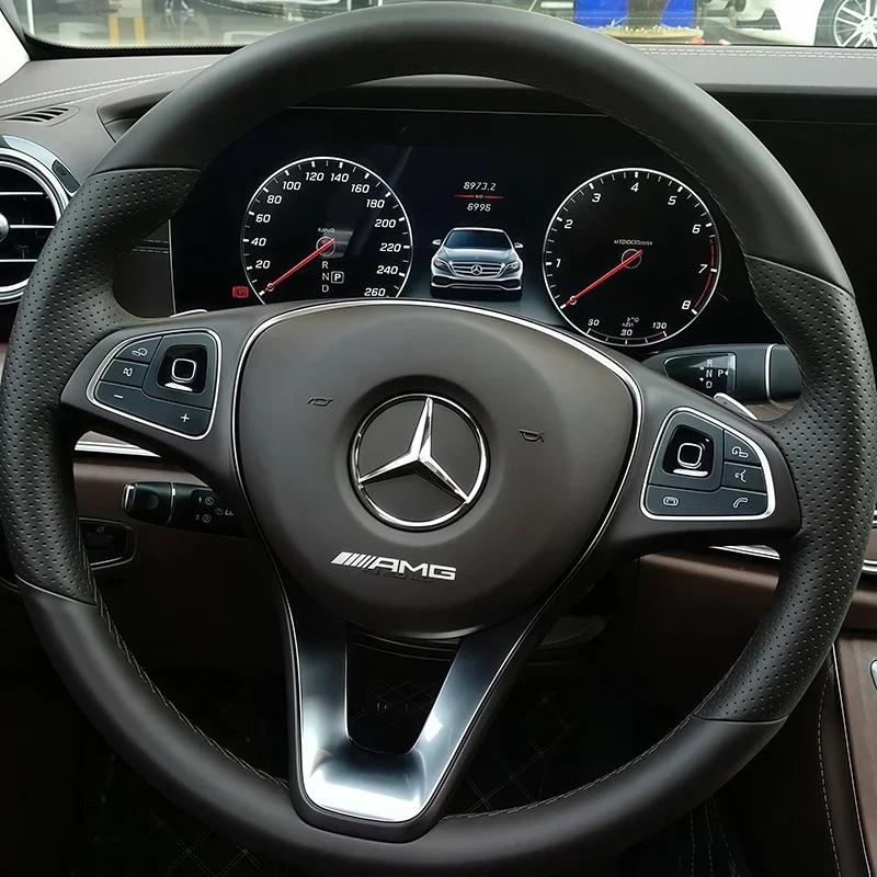 C200 E200 Новые Для Mercedes Benz 3D Креативные Наклейки в Салон Автомобиля Металлическая Накладка Декорация Для Mercedes Benz AMG W206 W205 W203 W2