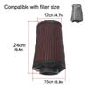 1pcs Air Filter Protective Cover Black Oilproof Waterproof Air Filter Cover Oilproof Sleeve Washable Cover for Air Intake Filter