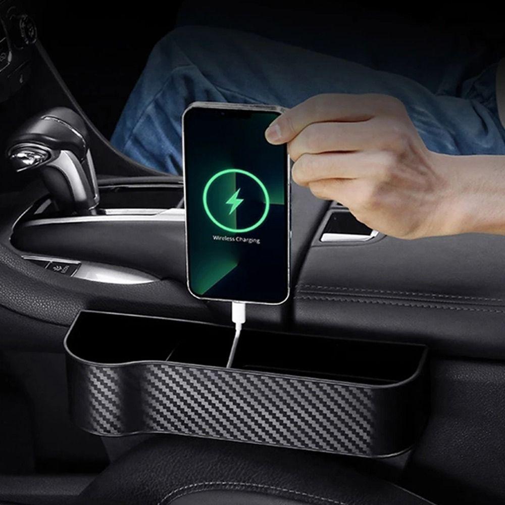 Pocket Car Storage Box Seat Gap Slit Car Built-in Shelf Universal Car Seat Organizer Car