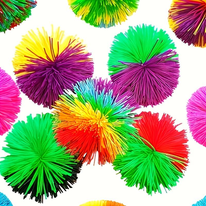 Rainbow Silicone Pom Pom Ball Kids Sensory Toy