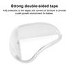 10Pcs Furniture Corner Protector Anti-collision Baby Proof Clear Self-adhesive Table Desk Right Angle Sharp Edges Corner Guard Bumper Protective Cover