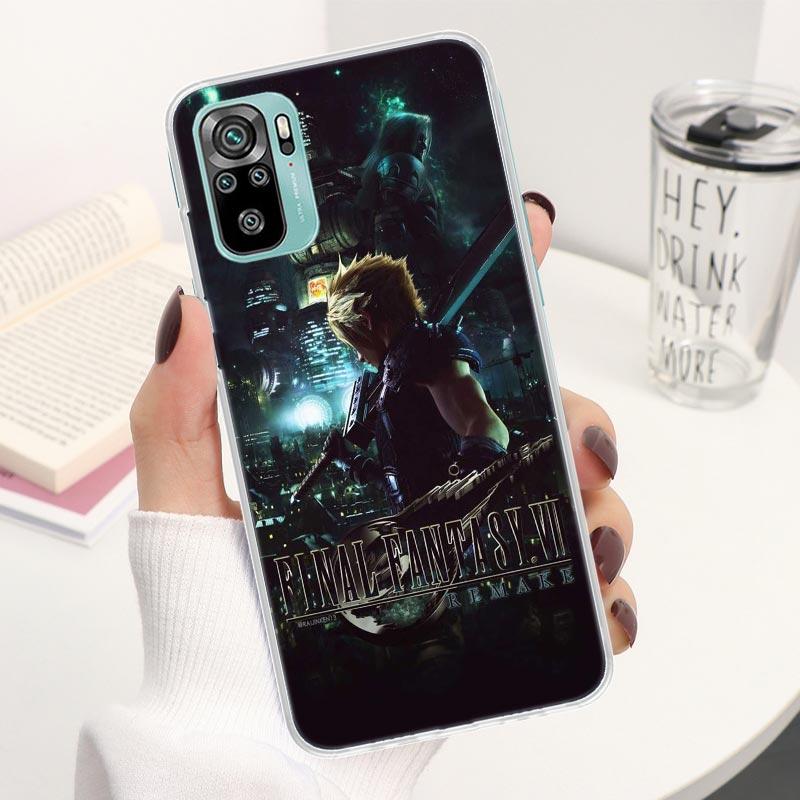 Final Fantasy VII Coque Phone Case For Xiaomi Redmi Note 13 14 12S 12 11S 11T 11E Pro Plus 11 10 10S 4G 5G 14Pro Soft Silicone C