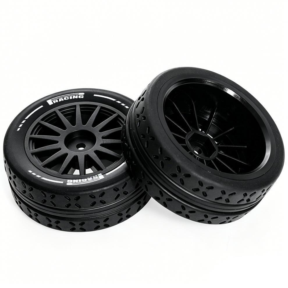 MJX 10303 Drift Traction Tire Set - Black & White, 1/10 Scale