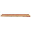 Wall Shelf 80 x 20 x 3.8 cm Rectangular Solid Acacia Wood with Natural Edge