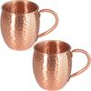 100% Copper Moscow Mule Mug Durable Coppery Beer Mugs 12OZ Coffee Mug Milk Cup Pure Copper Bar Cup Drinkware