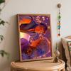 Disney oil painting handmade diy Rapunzel and Flynn lantern night romantic scene gifts home decorations