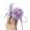 Yuanshan Jinghong 2026 Spring Summer Luli Style Streamer Flower Hair Clip Gentle Super Fairy Women Side Clip Romantic Headdress