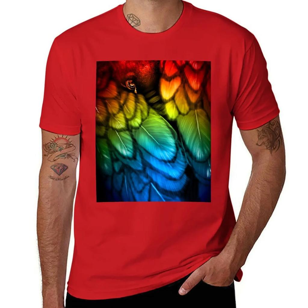 Blackbird - Rainbow Edition T-Shirt plus size tops anime tshirt oversized graphic tee tshirts for men