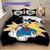 3pcs Donald Duck Cartoon Bedding Set, 1 Soft Quilt Cover + 2 Pillowcases, Machine Washable, Suitable for All Seasons, Perfect Gift for Famil