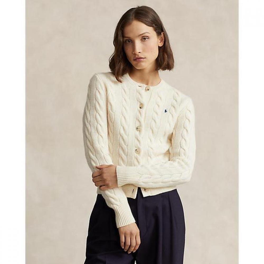 Polo Ralph Lauren Женский кардиган из шерсти и кашемира с косами Wmposwendw20173100
