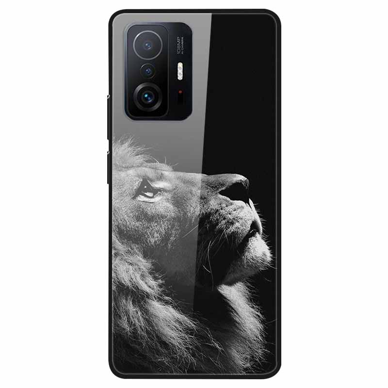 Закаленное Стекло Чехол Для Xiaomi 11T Чехол 6.67 Крутой Бампер Жесткий Стеклянный Чехол Для Xiaomi 11T Pro Чехол Mi 11T Pro Mi11T Capa Оболочки