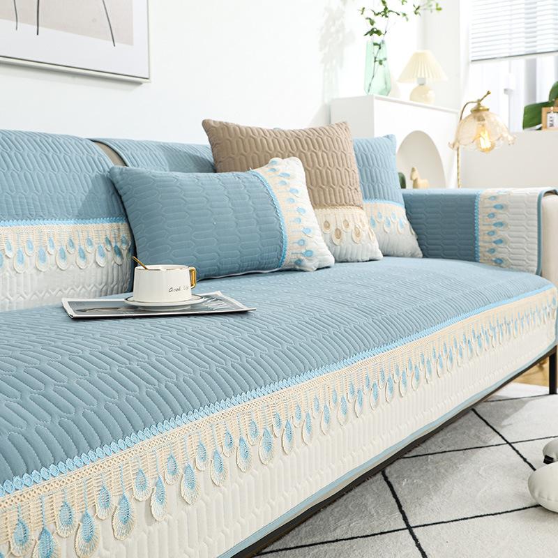 Sofa Cushion Universal Four Seasons Non-Slip Simple Modern Cushion Fabric Fashion Sofa Cover Slipcover All-Inclusive Universal Cover