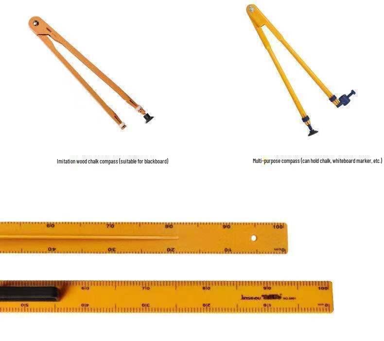 Большой магнитный набор геометрии «Золотая обезьяна»: Транспортир, Линейки, Угольник для учебного использования