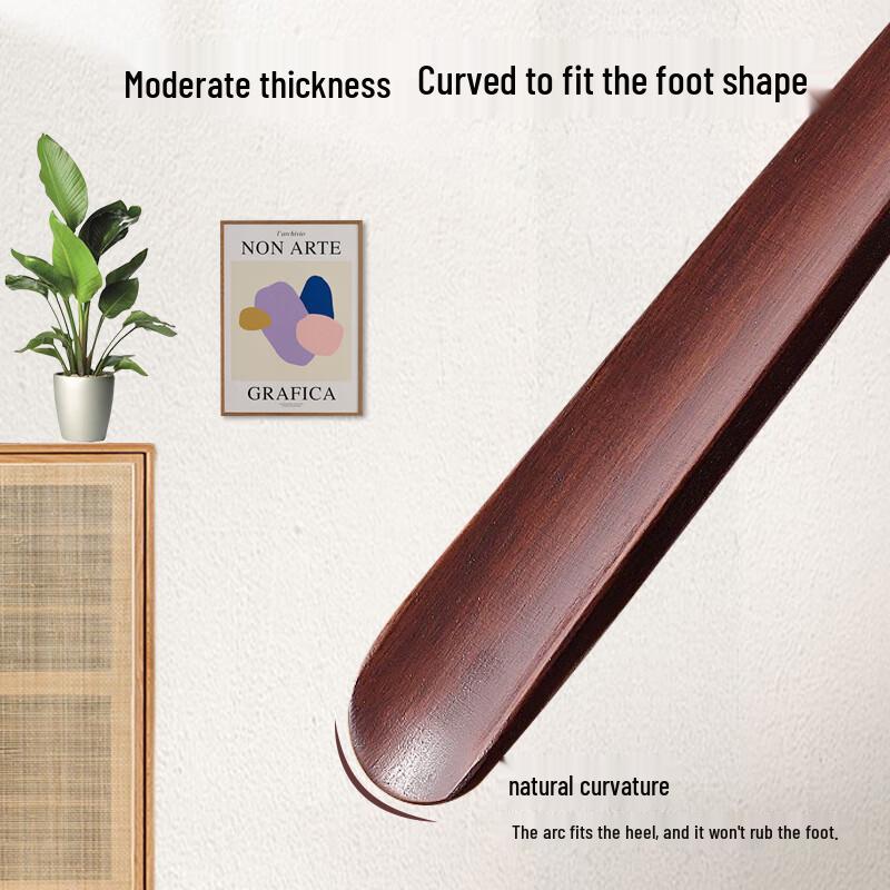 Extra Long Solid Wood Shoehorn