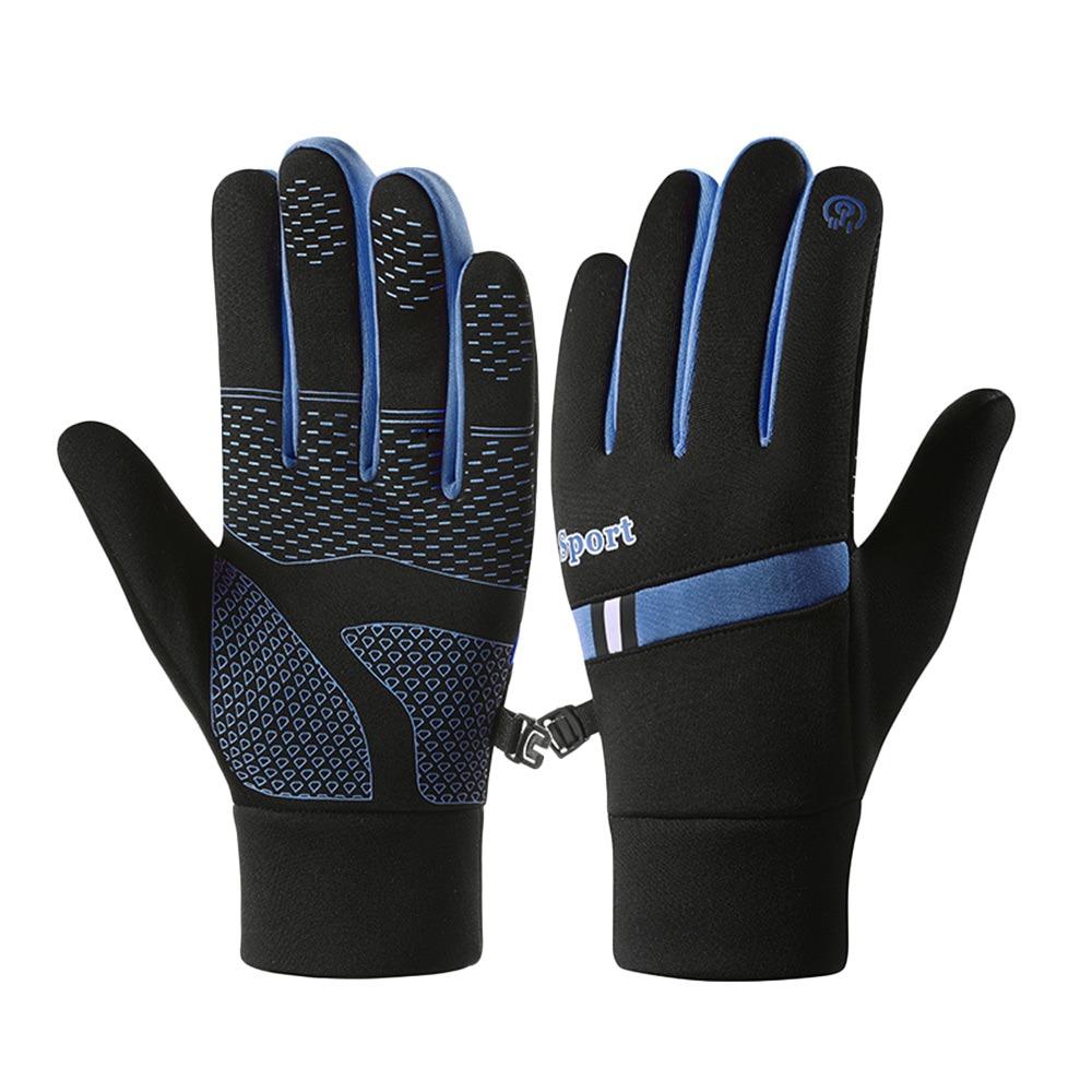 Fashion Warm Winter Gloves Nonslip Lining Fleece Touchscreen Mitten Windproof Sport Cycling Gloves Outdoor