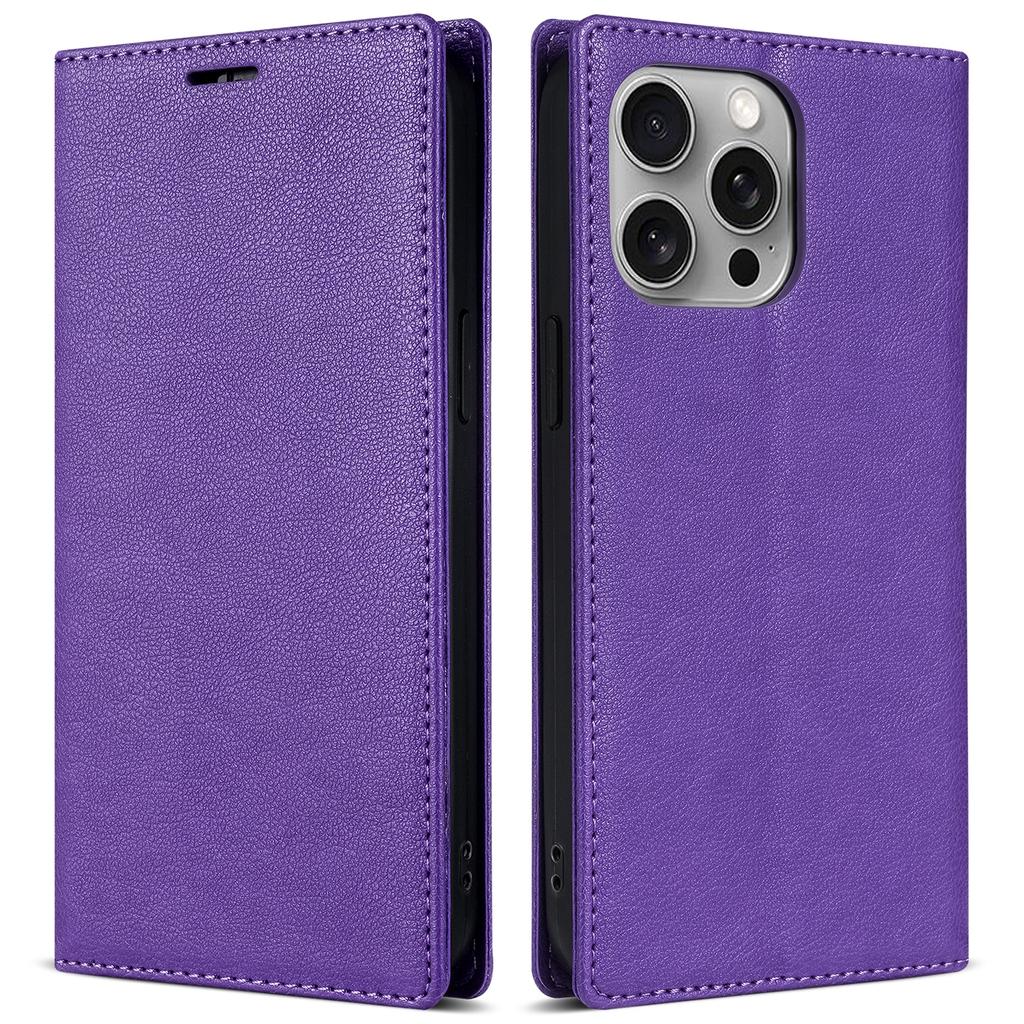 BKS-001 Чехол для iPhone 16 Pro Max из ПУ кожи, чехол для телефона с магнитной застежкой