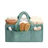 Large Capacity Baby Diaper Bag Plush Diaper Storage Basket Practical Baby Diaper Basket  Boys Girls