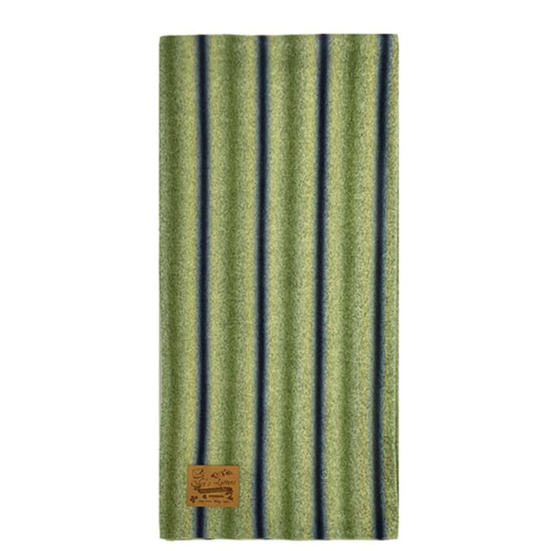 Письма Шина D.Глушитель №14 _ Зеленый полосатый большой шарф