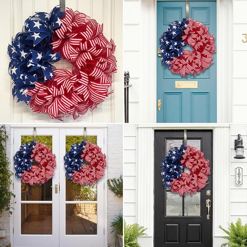 День Независимости Наружные Украшения США Гирлянда Патриотический Флаг Имитация Венок