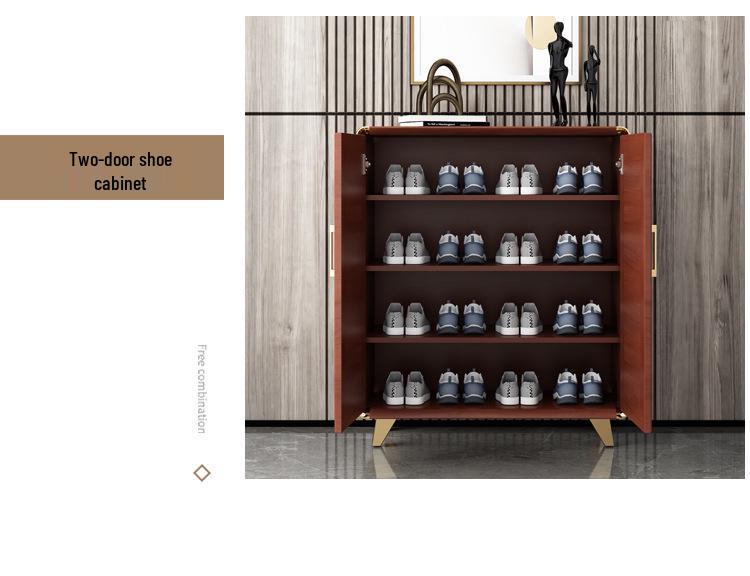 All-Aluminum Waterproof Shoe Cabinet for Indoor/Outdoor Use, Pre-Assembled, Modern Design