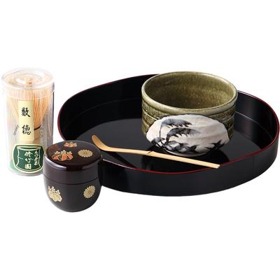 Matcha Matcha Tea Tea x Mountain Road Bon Mino Made in Japan Ale-net Bowl, Bowl, Ceremony, 11.5 H8cm, Set, Ceramics, Ware,