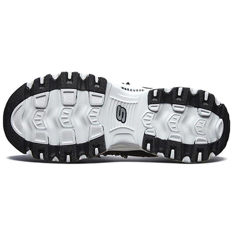 Skechers DLites 1.0 Сетчатая ткань Классические Универсальные Амортизирующие Прочные Дышащие Низкие Повседневная обувь Женские кроссовки Черный 13090-BKW