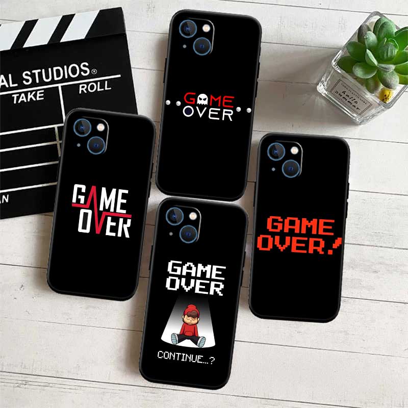 UP30 Game Over Phone Case for Samsung Galaxy A11 A12 A13 A15 A52S A53 A55 A56 A70 A71 A72 A73 F06 F16 F56 S10 Plus S10e