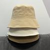 Simple Bubble Crumpled Bucket Hat Women's Spring and Autumn Solid Color Versatile Basin Hat Children Travel Bucket Hat