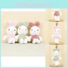 Charming Wedding Toss Bunny Plush Keychain Red Rabbit Doll 14cm Soft Pp Cotton