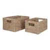 2 Rectangular Seagrass Baskets