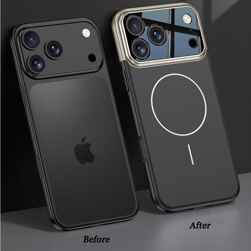 Для iPhone 17 Pro Max Magsafe Чехол для камеры с беспроводной зарядкой Для iPhone Apple 17 Pro Max Ультратонкий Magsafing Противоударный чехол Для iPhone 17 Pro Capa