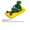 Floating Resin Frog Figurine Funny Frog on A Pool Float Statue for Outdoor Garden Pool Ponds Flower Pots Decor