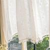 French Style Wave Lace Curtain Short Curtains Rod curtains for living room Wedding Bedroom Kitchen Decoration Rideaux cortina