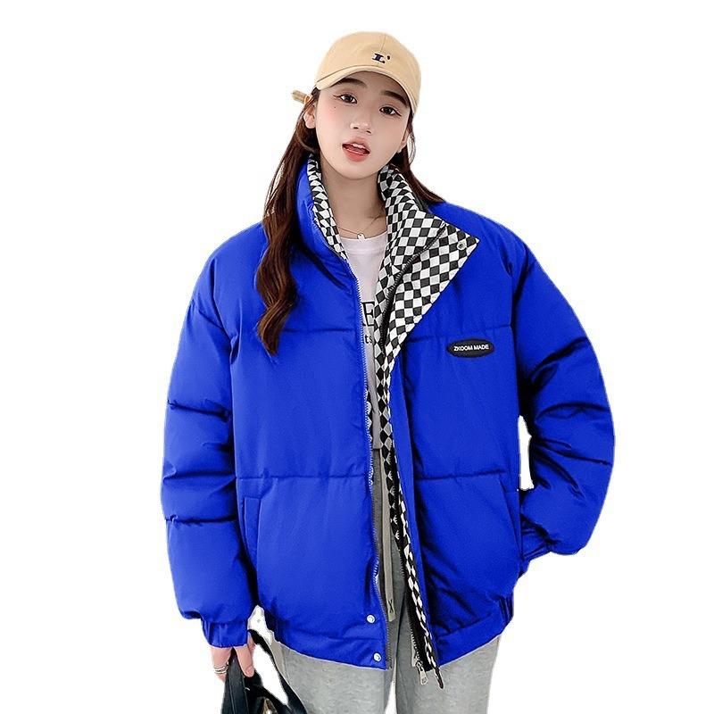 Зимняя новая хорошего качества утолщенная хлебная одежда хлопковая одежда женская пуховая хлопковая одежда студенческая стойка воротник короткая куртка