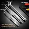 Food Tong Stainless Steel Food Clamp Multifunctional Easy To Clean Firm Grip for Grilling Cooking Serving