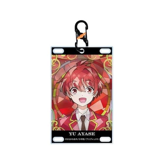 TV Anime 'The Three Sisters of the Emperor Are Surprisingly Easy.' Ayase Yu Aure Glass Card-Shaped Acrylic Keychain with Carabiner