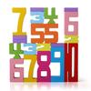 1 Set Wooden Number Building Block Toy Educational Digital Block Stacking Game Toddlers