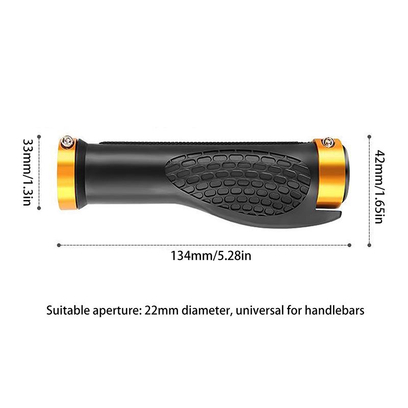Bicycle Grips Soft Rubber For Mountain Bike Shockproof Anti-Slip Handlebar Cover Lock On Ergonomic Cycling Handle Bar Parts