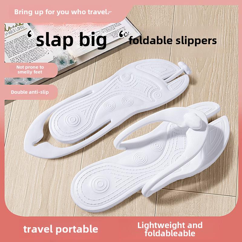 Портативные одноразовые складные пляжные тапочки для летних путешествий
